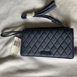 Vera Bradley RFID Wallet crossbody in Moonlight/Navy